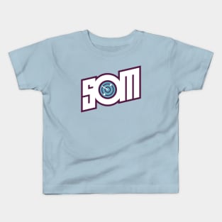 SOM 2.0 RADAR (WHITE/EGGPLANT) Kids T-Shirt